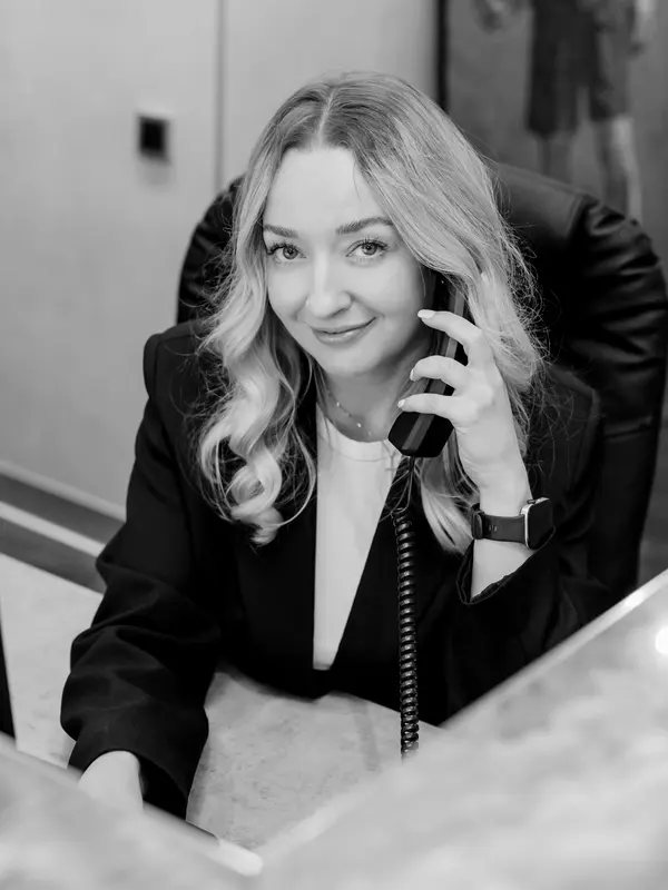 Kristina Borisovna Evtushenko — office manager, Kovalev & Partners LLC